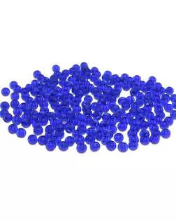 Бусины полупрозрачные 2004 пластик, 4мм, 20гр (600+/- 20шт) Астра (AD060 ярко синий) арт. АРС-12638-1-АРС0001200559
