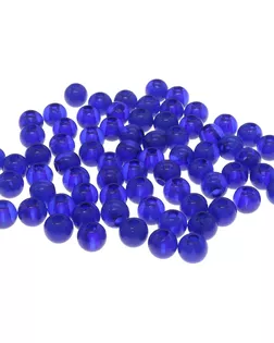 Бусины полупрозрачные 2006 пластик, 6мм, 20гр (170+/-10шт) Астра (AD060 ярко синий) арт. АРС-12650-1-АРС0001200571