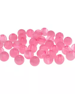 Бусины полупрозрачные 2008 пластик, 8мм, 20гр (70+/-4шт) Астра (022 розовый) арт. АРС-12655-1-АРС0001200576