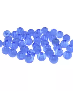 Бусины полупрозрачные 2008 пластик, 8мм, 20гр (70+/-4шт) Астра (043 светло-синий) арт. АРС-12656-1-АРС0001200577