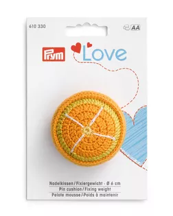 Игольница апельсин PRYM Love 610330 с фиксирующей гирей арт. АРС-13059-1-АРС0001205428