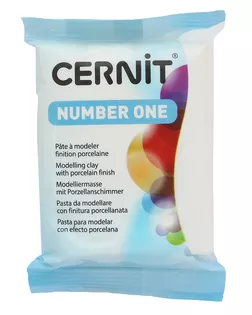 CE0900056 Пластика полимерная запекаемая 'Cernit № 1' 56-62 гр. (027 белый непрозрачный) арт. АРС-15683-1-АРС0000802234