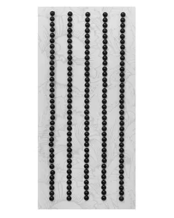 Декоративные наклейки 'Жемчуг', 3 мм, 'Астра' (Z25 черный) арт. АРС-23018-1-АРС0001154083