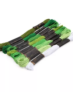 Набор мулине 8шт*8м Bestex, зеленый микс (№12) арт. АРС-26124-1-АРС0001169705 Набор мулине 8шт*8м Bestex, зеленый микс (№12) арт. АРС-26124-1-АРС0001169705