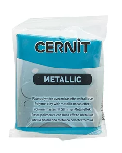 CE0870056 Пластика полимерная запекаемая 'Cernit METALLIC' 56 гр. (676 бирюзовый) арт. АРС-26938-1-АРС0001226059