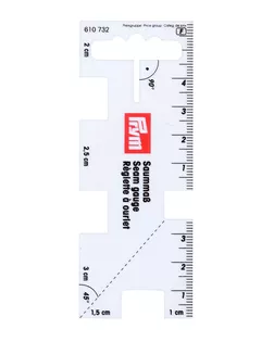 610732 Линейка для разметки припусков Prym арт. АРС-27472-1-АРС0000807859