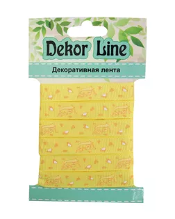 Лента репсовая 'Love' ш.1см 3м (желтый) арт. АРС-29272-1-АРС0001048772
