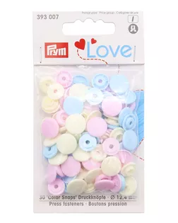 393007 Kнопки Color Snaps Prym Love (розовый/голубой/жемчужный) д.1,2см арт. АРС-31569-1-АРС0001079535