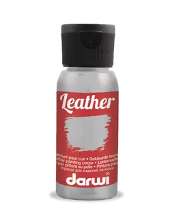 DA0420050 Краска для кожи Darwi LEATHER, 50мл (080 серебряный) арт. АРС-32062-1-АРС0001240215