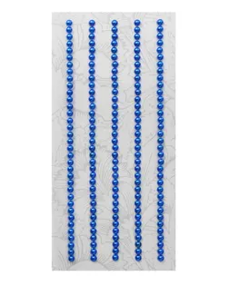 Декоративные наклейки 'Жемчуг', 3 мм, 'Астра' (Z37 синий) арт. АРС-32619-1-АРС0001154084
