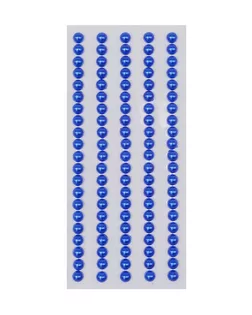 Декоративные наклейки 'Жемчуг', 5 мм, 'Астра' (Z37 синий) арт. АРС-32621-1-АРС0001154099