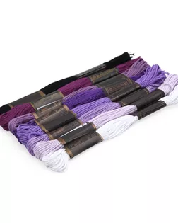 Набор мулине 8шт*8м Bestex, фиолетовый микс (№3) арт. АРС-33001-1-АРС0001169701 Набор мулине 8шт*8м Bestex, фиолетовый микс (№3) арт. АРС-33001-1-АРС0001169701