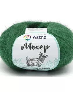 Пряжа Astra Premium 'Мохер' (Mohair) 25гр. 80м (50% кид мохер, 50% акрил) (29 зеленый) арт. АРС-33363-1-АРС0001239806