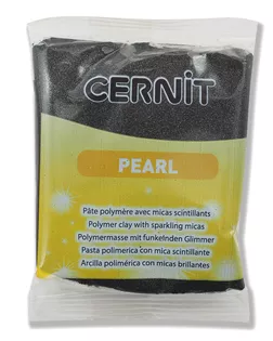 CE0860056 Пластика полимерная запекаемая 'Cernit PEARL' 56 гр (100 черный) арт. АРС-34305-1-АРС0001239674