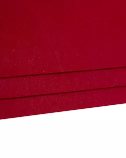 Фетр жесткий, листовой Astra&Craft, 1,0мм, 160 гр, 20*30см, 3шт/упак (YF603 красный) арт. АРС-36017-1-АРС0001185995