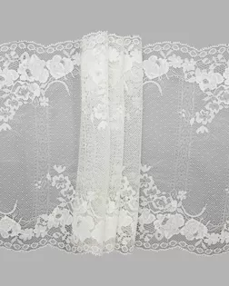 ML00641 Кружево эластичное 21,5см*10м, белый арт. АРС-39733-1-АРС0001259819
