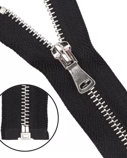 Молния металл-никель, разъемная Т3 - 70см (580 черный) арт. АРС-42410-1-АРС0001270904