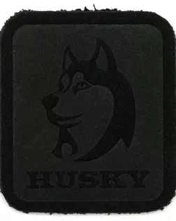 5005 Термоаппликация из замши Husky 3,4*3,89см, 100% кожа (433 черный) арт. АРС-43935-1-АРС0001206009