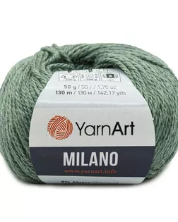 Пряжа YarnArt 'Milano' 50гр 130м (8% альпака, 20% шерсть, 8% вискоза, 64% акрил) (875 зеленый) арт. АРС-44122-1-АРС0001233732
