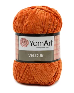 Пряжа YarnArt 'Velour' 100г 170м (100% микрополиэстер) (865 оранжевый) арт. АРС-44123-1-АРС0001233738