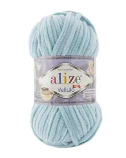 Купить Пряжа Alize 'Velluto' 100гр. 68м. (100% микрополиэстер) (414 лазурный) арт. АРС-44311-1-АРС0001250143 оптом в Майкопе