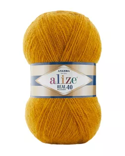 Пряжа ALIZE 'Angora real 40' 100 гр. 430м (40% шерсть, 60% акрил) (645 горчичный) арт. АРС-44363-1-АРС0001257216