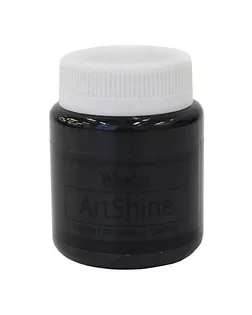 Краска акриловая глянцевая ArtShine, чёрный, 80мл, Wizzart арт. АРС-46104-1-АРС0001118091