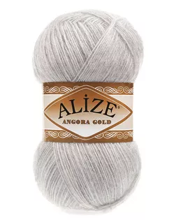 Пряжа ALIZE 'Angora Gold' 100гр. 550м (80%акр, 20%шерсть) ТУ (208 светло-серый меланж) арт. АРС-46323-1-АРС0001141738