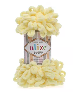 Пряжа Alize 'Puffy' 100г 9м (100% микрополиэстер) (13 желтый) арт. АРС-46348-1-АРС0001146409