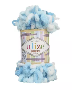 Пряжа Alize 'Puffy Color' 100г 9м (100% микрополиэстер) (5924 секционный) арт. АРС-46605-1-АРС0001176520