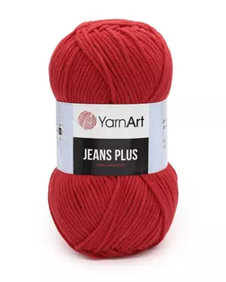 Пряжа YarnArt 'Jeans Plus' 100гр 160м (55% хлопок, 45% полиакрил) (90 красный) арт. АРС-46977-1-АРС0001210496