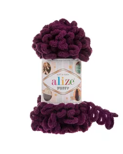 Пряжа Alize 'Puffy' 100г 9м (100% микрополиэстер) (111 сливовый) арт. АРС-46989-1-АРС0001211178