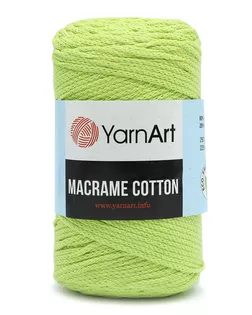 Пряжа YarnArt 'Macrame Cotton' 250гр 225м (80% хлопок, 20% полиэстер) (755 св-зеленый) арт. АРС-47148-1-АРС0001220364