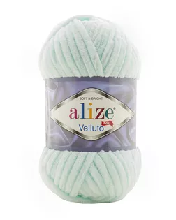 Пряжа Alize 'Velluto' 100гр. 68м. (100% микрополиэстер) (15 водяная зелень) арт. АРС-47241-1-АРС0001224545