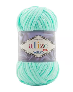 Пряжа Alize 'Velluto' 100гр. 68м. (100% микрополиэстер) (19 светло-бирюзовый) арт. АРС-47245-1-АРС0001224550