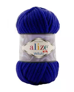 Пряжа Alize 'Velluto' 100гр. 68м. (100% микрополиэстер) (360 темно-синий) арт. АРС-47249-1-АРС0001224558