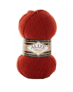 Пряжа ALIZE 'Superlana klasik' (однотонная) 100гр. 280м. (75% акрил, 25%шерсть) ТУ (36 терракот) арт. АРС-47355-1-АРС0001226657