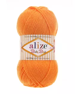 Пряжа Alize 'Baby Best' 100г 240м (10% бамбук, 90% акрил) с эффектом АНТИПИЛЛИНГ (336 оранжевый) арт. АРС-47367-1-АРС0001226695
