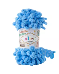 Пряжа Alize 'Puffy' 100г 9м (100% микрополиэстер) (289 синий) арт. АРС-47382-1-АРС0001226729