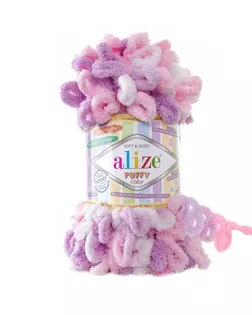 Пряжа Alize 'Puffy Color' 100г 9м (100% микрополиэстер) (6051 секционный) арт. АРС-47392-1-АРС0001226752