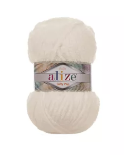 Пряжа Alize 'Softy Plus' 100г 120м (100% микрополиэстер) (62 светло-молочный) арт. АРС-47405-1-АРС0001226864
