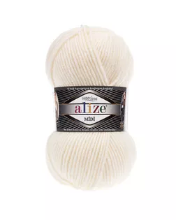 Пряжа ALIZE 'SUPERLANA MIDI' 100гр. 170м (25% Шерсть - 75% Акрил) (62 молочный) арт. АРС-47430-1-АРС0001227010