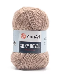 Пряжа YarnArt 'Silky Royal' 50гр 140м (35% шелковая вискоза, 65% шерсть мериноса) (437 бежевый) арт. АРС-47891-1-АРС0001234264