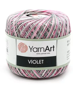 Пряжа YarnArt 'Violet Melange' 50гр 282м (100% мерсеризированный хлопок) (504 меланж) арт. АРС-47906-1-АРС0001234291