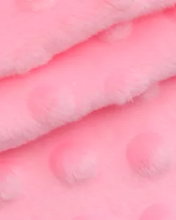 28896 Плюш Minky dot (45см*50 см +- 2см) , ворс 2,5мм: плотность 280гр./м.кв (розовый) арт. АРС-47927-1-АРС0001234492