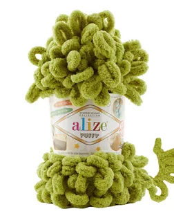 Пряжа Alize 'Puffy' 100г 9м (100% микрополиэстер) (11 фисташково-зеленый) арт. АРС-49421-1-АРС0001273823