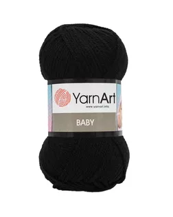 Пряжа YarnArt 'Baby' 50гр 150м (100% акрил) (585 черный) арт. АРС-49922-1-АРС0000806998