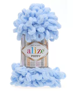 Пряжа Alize 'Puffy' 100г 9м (100% микрополиэстер) (183 св.-голубой) арт. АРС-51461-1-АРС0001146415