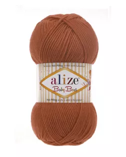 Пряжа Alize 'Baby Best' 100г 240м (10% бамбук, 90% акрил) с эффектом АНТИПИЛЛИНГ (408 Оранжевый) арт. АРС-51483-1-АРС0001226696