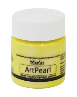 Краска акриловая ArtPearl Хамелеон желтый лимон, 40мл Wizzart арт. АРС-52068-1-АРС0001118113